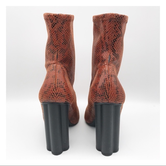Asos‎ Eliza Heeled Sock Boots in Snake Size 6.5 US - Picture 8 of 12